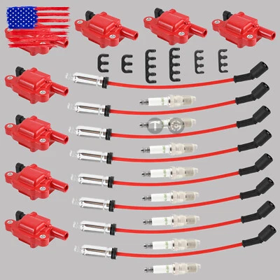 UF413 12570616 Ignition Coil+Spark Plug+Wire For 06-2007 Cadillac CTS 6.0L-V8 - Image 1 of 4
