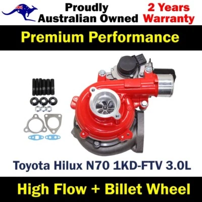 Turbo Pros GEN1 Upgrade High Flow Turbo For Toyota Hilux D4D KUN26 1KD-FTV 3.0L - image 1 of 4