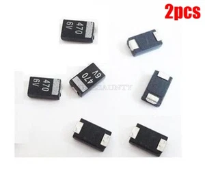 Tantalum Capacitor Replace Nec/Tokin OE907 OE128 Nec 470Uf 6.3V - 2 Pcs Ic Ne ft - Bild 1 von 2