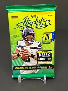 2018 Panini Absolute Football 10 Card Pack-Saquon, Josh Allen & Lamar Rookie YR! - Picture 1 of 2