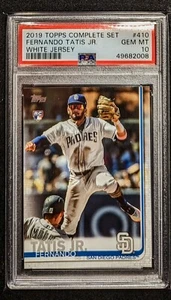 2019 TOPPS COMPLETE FERNANDO TATIS JR. ROOKIE WHITE JERSEY 410 RC PSA 10 GEM QTY - Picture 1 of 1