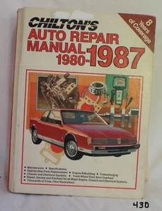 Chilton's # 7670 Auto Repair Manual 1980-87 8 yrs of Coverage - Picture 1 of 7