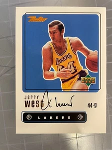 1999 UPPER DECK RETRO JERRY WEST LOS ANGELES LAKERS SIGNED AUTO CARD MINT - Picture 1 of 2