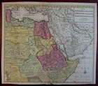 Arabia East Africa Egypt Ethiopia Abyssinia 1792 Elwe Rare Dutch Large Map