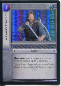 Lord Of The Rings CCG FotR Foil Card 1.U113 A Rangers Versatility - Picture 1 of 1
