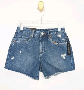 Blanknyc Shorts Damen 26 Blau The Perry Mom Denim Jeans Cutoff Freizeit Sommer - Bild 1 von 11