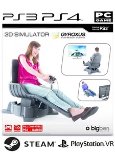 GYROXUS 3D Gaming Interactive 360° Seat Movement + PLAYSTATION 3 4 PC Psvr - Picture 1 of 9