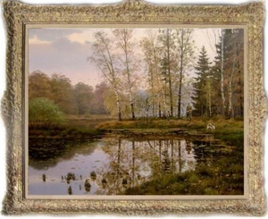 Handgemaltes Original Ölgemälde Kunst Landschaft auf Leinwand 30"X40" - Bild 1 von 2