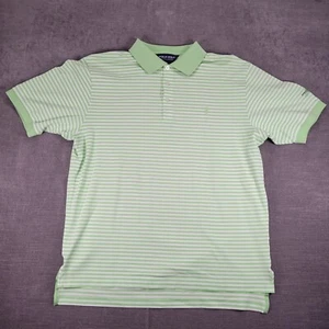Polo Golf Ralph Lauren Striped Pima Cotton Skull Bulls Bay Logo Polo Shirt L - Picture 1 of 11