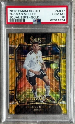 2017 Panini Select Thomas Muller Equalizers Gold /10 PSA 10 Pop 1 - Imagem 1 de 2