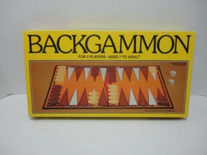 Vintage Backgammon Board Game 1981 100% Complete Original Box W/ Instructions - Picture 1 of 14