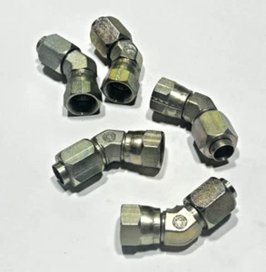 (5) C35356x8 WEATHERHEAD Steel 1/2" Swivel Nut 45 Degree Elbow Assembly - Picture 1 of 7
