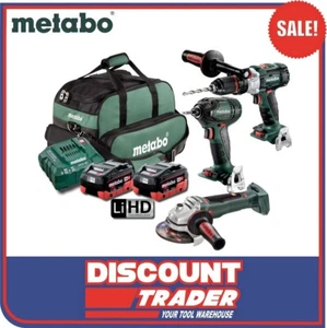 Metabo 18V LiHD Brushless Hammer Drill, Impact Driver & Grinder Kit - AU68306055 - Picture 1 of 9