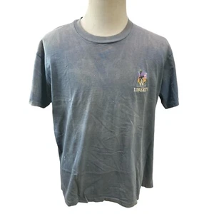 VTG Single Stitch Basicss Liberty T Shirt Size XL USA Holes Faded Stained - Picture 1 of 15