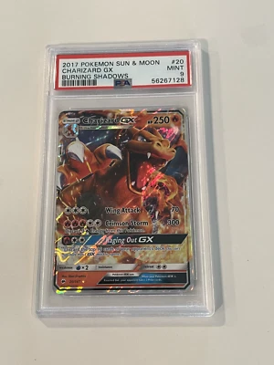 PSA 9 Charizard GX Sun and Moon Burning Shadows 2017 #20 - Pokemon Card - Image 1 of 3
