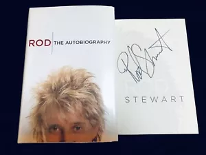 FREE SHIP Rod Stewart FLAT SIGNED Rod: The Autobiography 1st Print/1st Edition - Picture 1 of 18