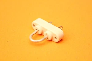 MILLEN - GLAZED CERAMIC CRYSTAL SOCKET HOLDER FOR FT-243 crystal TYPE w/ JUMPER - Bild 1 von 4