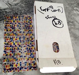 "Happy Birthday" Cellophane Gift Wrap Favor/Goody/Party Bags 11x 5x 3"- 89 Count - Picture 1 of 24