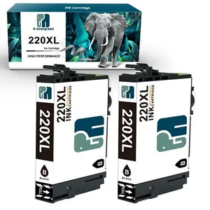 2x Tinta negra T220 XL para Epson XP424 XP320 WF2750 WF2660 WF2650 WF2630 XP420 - Imagen 1 de 6