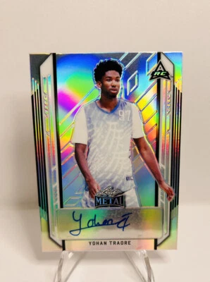YOHAN TRAORE 2021-22 Leaf Metal Basketball Autograph SILVER Rookie Auburn Tigers - Image 1 of 4