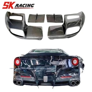 Difusor divisor de parachoques trasero estilo fibra de carbono nuevo para Ferrari F12 Berlinetta - Imagen 1 de 11