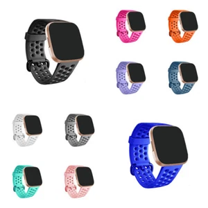 Ersatzarmband Armband Silikon Band für Fitbit Versa 2 / Versa Lit | - Zdjęcie 1 z 22