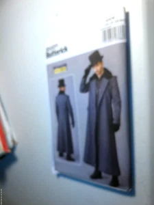 Butterick Pattern B6609 Mens MAKING HISTORY Steampunk Double Breasted Coat 38-44 - Picture 1 of 1