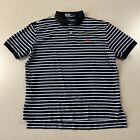 Polo Ralph Lauren Men’s Short Sleeve Polo Shirt Striped Blue Black Sz L