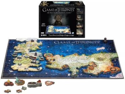 HBO GAME OF THRONES House of Dragons Westeros & Essos 3D Jigsaw Puzzle 891pcs - Image 1 of 4