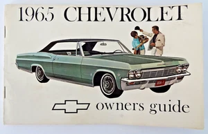 Chevrolet Impala SS 1965 Biscayne Bel Air manual del propietario folleto - Imagen 1 de 8