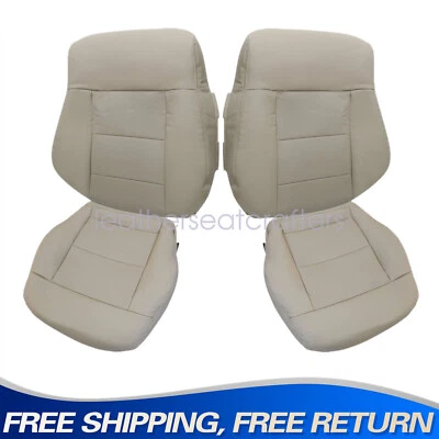 For 2014 2015 2016 Mercedes Benz E350 W212 Both Side Bottom & Top Seat COVER Tan Foto 1 de 4