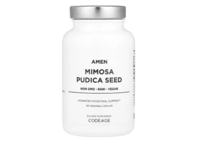 Codeage, Amen, Mimosa pudica Seed, Mimosensamen, 450 mg, 120 pflanzliche Kapseln