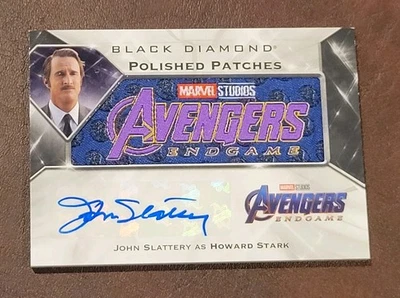 2021 Marvrl Black Diamond JOHN SLATTERY as HOWARD STARK AUTO MFG. PATCH /25 - Image 1 of 3