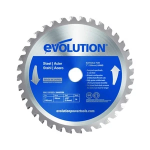 7 Inch Silver Mild Steel Saw Blade 36 Teeth Evolution TCT Circular Chop Saws - Picture 1 of 6