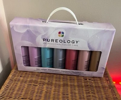 NEW IN BOX 7 Pureology Hydrate Sheer Shampoo Large Trial box w/ Multiples New! - Image 1 of 4