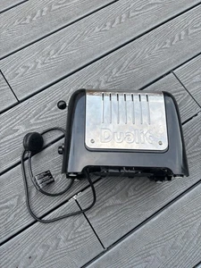Dualit 2-Slice Lite Toaster Black & Stainless Steel DLT2Pa Tested & Working - Picture 1 of 10