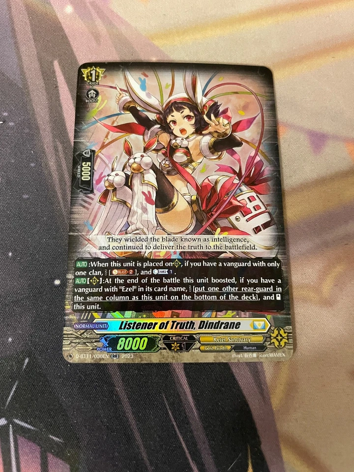 CARDFIGHT VANGUARD - LISTENER OF TRUTH DINDRANE - D-BT11 - NM - RR - Image 1 of 1