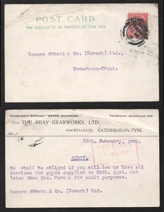 1920 KGV The Reay Gearworks Ltd Gateshead Postcard - Picture 1 of 3