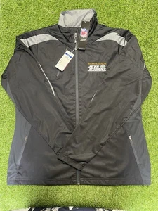 NWT Antigua NY Jets Women's  Full Zip Jacket Size XL Black And Gray - Picture 1 of 8