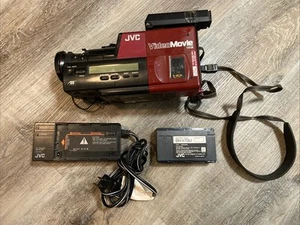 JVC GR-25U Marty McFly Red Video Camera Camcorder Vintage - FOR PARTS - Picture 1 of 21