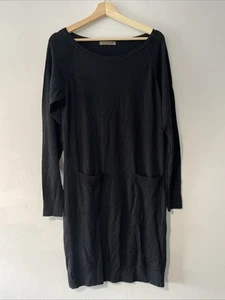 Jigsaw black pocket dress 100% wool size 8 / S - Picture 1 of 7