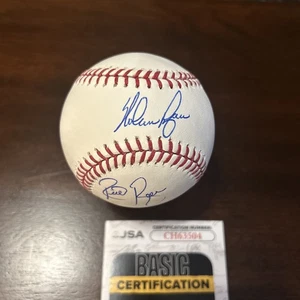 Nolan And Son Reid Ryan Dual   Signed Brand New ROMLB Baseball. JSA CERT - Picture 1 of 5