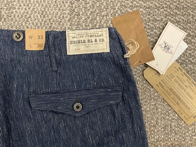 Pantalones Chinos RRL Ralph Lauren Algodón Lino Oficial-HOMBRE-33x30-RAROS Foto 1 de 4