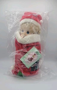 Vintage Precious Moments Christmas Doll 1993 Nicholas Stocking prima edizione SIGILLATO - Foto 1 di 6