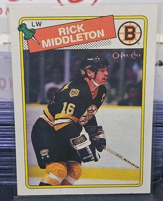 88-89 O-Pee-Chee Rick Middleton 🚨🚨🚨 Boston Bruins  - Image 1 of 2
