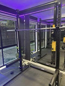 Squat Rack and Barbell - Picture 1 of 2