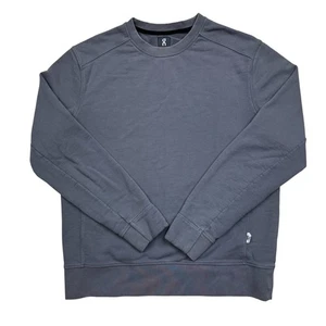 On Cloud Running Rundhals Frottee Pullover Sweatshirt Grau Herren Gr. Medium - Bild 1 von 13