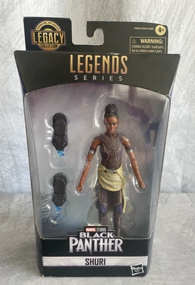 Figura de acción Marvel Legends Black Panther Shuri 6" Legacy 2022 Hasbro sellada Foto 1 de 3