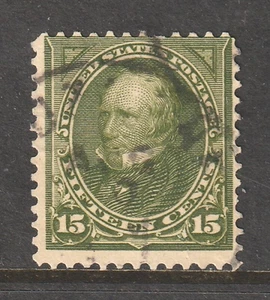 Scott # 284, Used, VG, 15¢ Henry Clay, 1898, Hand-Stamped CDS Cancel - Picture 1 of 2