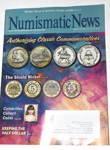 NUMISMATIC NEWS, "Authorizing Classic Commemoratives" 11-25-2025, 76 Pages, New - Foto 1 di 3